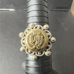 Vintage Size 12 Ring Mibo Buttons Shank Button,with Crest/Wings/Crown/Shield/Ivy